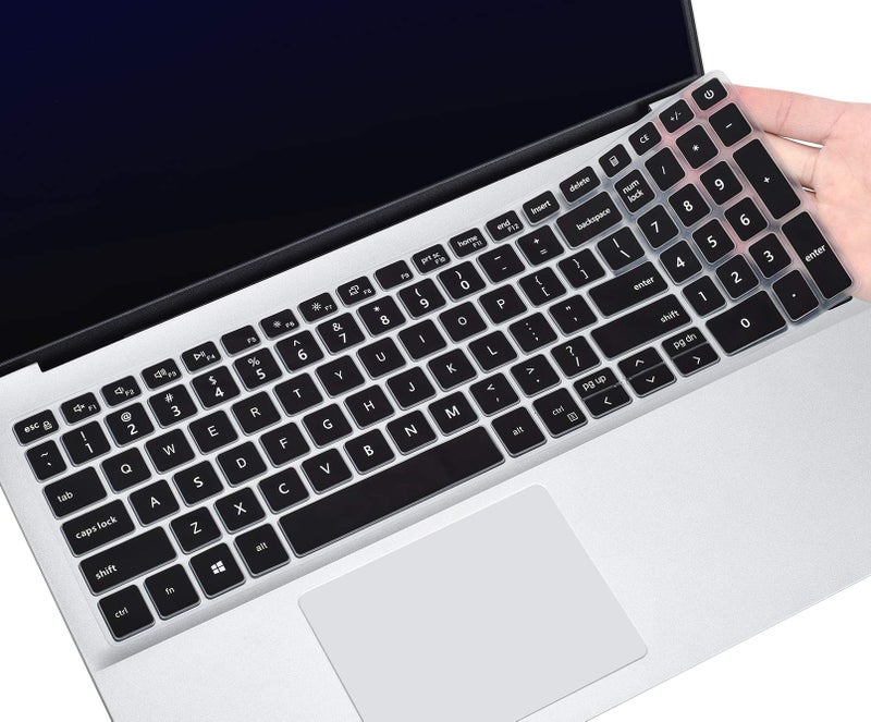 CaseBuy Keyboard Cover for 15.6 17.3 Dell Inspiron 15 17, Dell G15 5510 5515 5520 5521 5525 5530 5535, Inspiron 3501 3505 5501 5502 5505 5508 5584 5590 5593 5598 7000 7590 7591 7501 7506 7706, Vostro 15 Skin - Image 1
